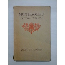 Montesquieu lettres persanes - Bibliotheque Larousse